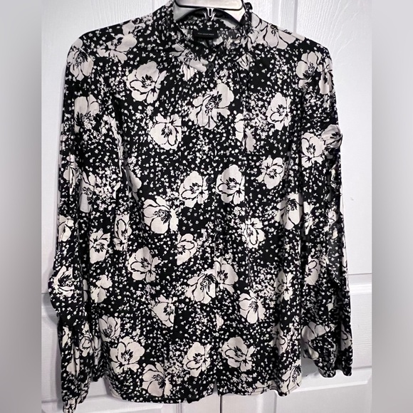 Women's Printed Balloon Long Sleeve Blouse - Who What Wear Medium - Picture 3 of 7